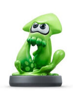 Splatoon 3 - Figura amiibo compatible: Calamar Inkling (verde o naranja)