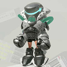 Splatoon 3 Apariencia de las recompensas del amiibo Calamar Inkling (verde o naranja)