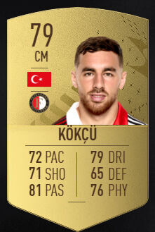 FIFA 23 - Los mejores jugadores jóvenes Sub-21 Orkun Kökçü
