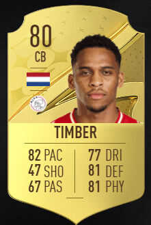 FIFA 23 - Los mejores jugadores jóvenes Sub-21 Jurriën Timber