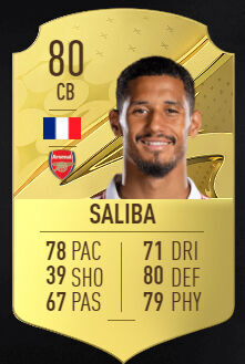 FIFA 23 - Los mejores jugadores jóvenes Sub-21 William Saliba