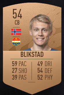 FIFA 23 - Los mejores jugadores jóvenes promesas y joyas ocultas Eirik Blikstad