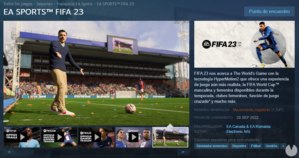 FIFA 23 recibe fuertes quejas en Steam por su rendimiento y problemas con EA Anti-Cheat. Noticias en tiempo real