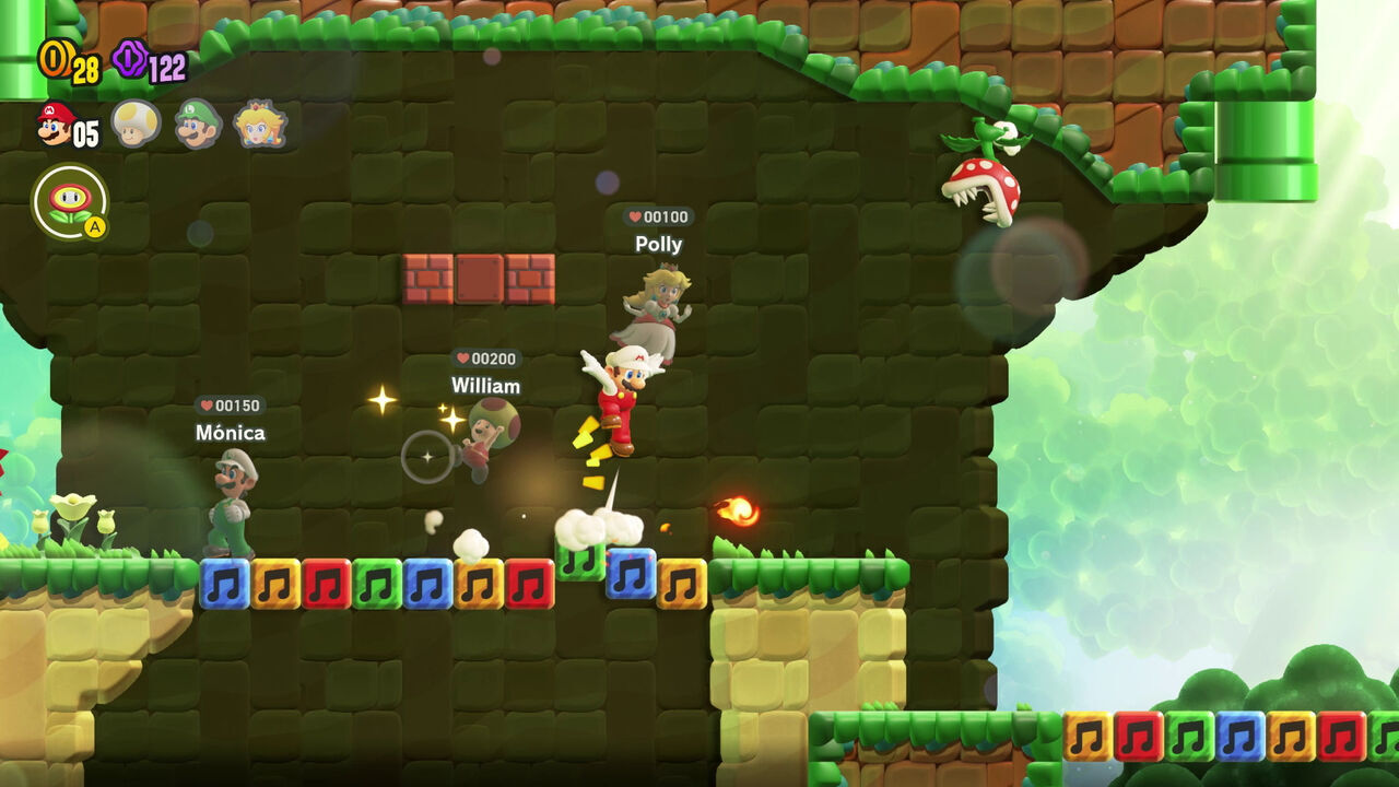 Cómo funciona el multijugador de Super Mario Bros Wonder online y local