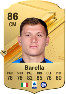 EA Sports FC 24 - Los mejores jugadores italianos Nicolò Barella