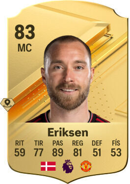 EA Sports FC 24 - Los mejores jugadores pasadores Christian Eriksen
