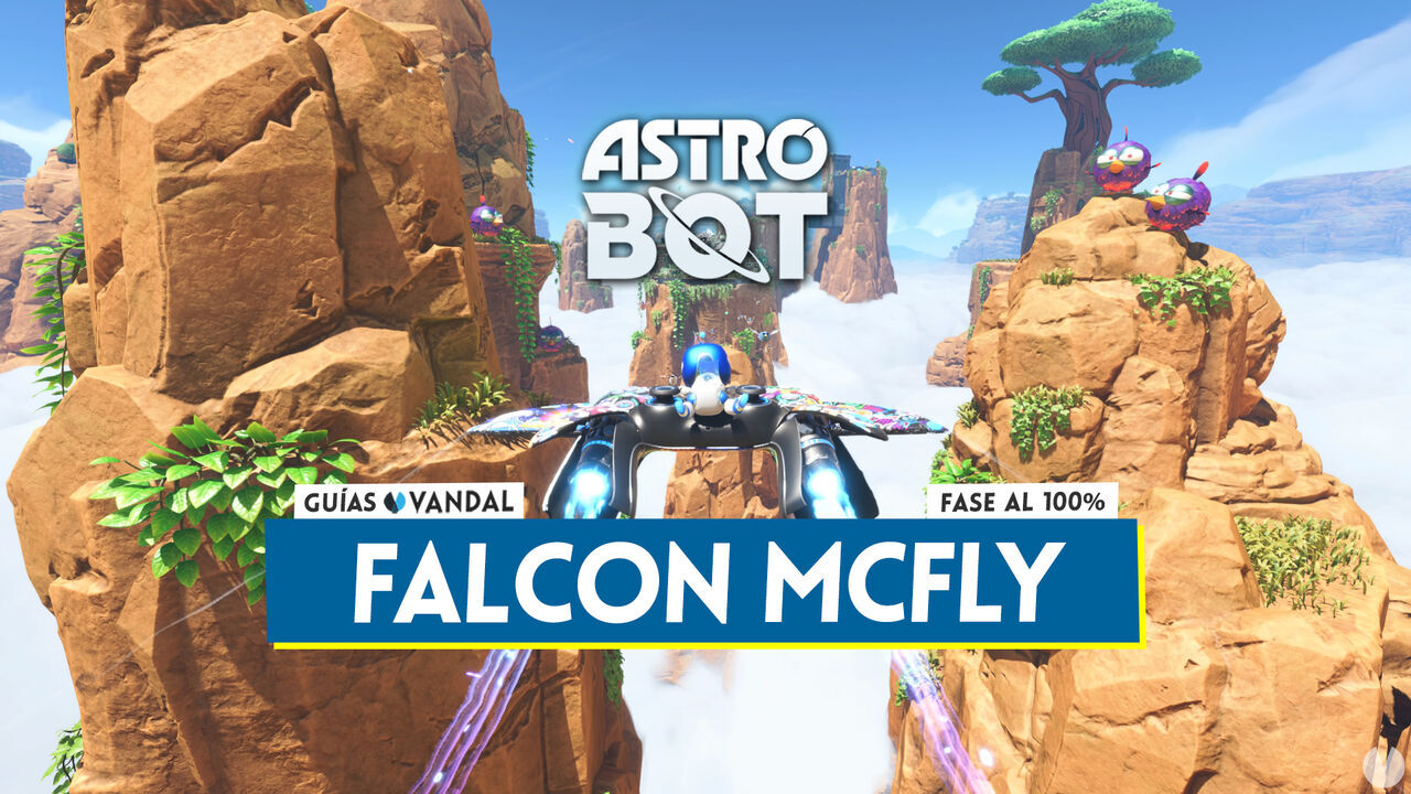 Falcon Mcfly al 100% en Astro Bot: Todos los secretos y coleccionables - Astro Bot