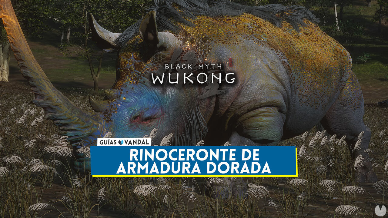 Rinoceronte de armadura dorada en Black Myth Wukong: Cmo derrotarlo, localizacin y recompensas - Black Myth: Wukong