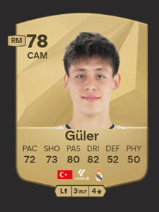 EA Sports FC 25 - Mejores jugadores con mayor potencial Arda Güler