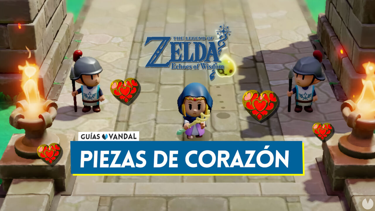 TODAS las piezas de corazn en Zelda: Echoes of Wisdom y cmo conseguirlas - The Legend of Zelda: Echoes of Wisdom