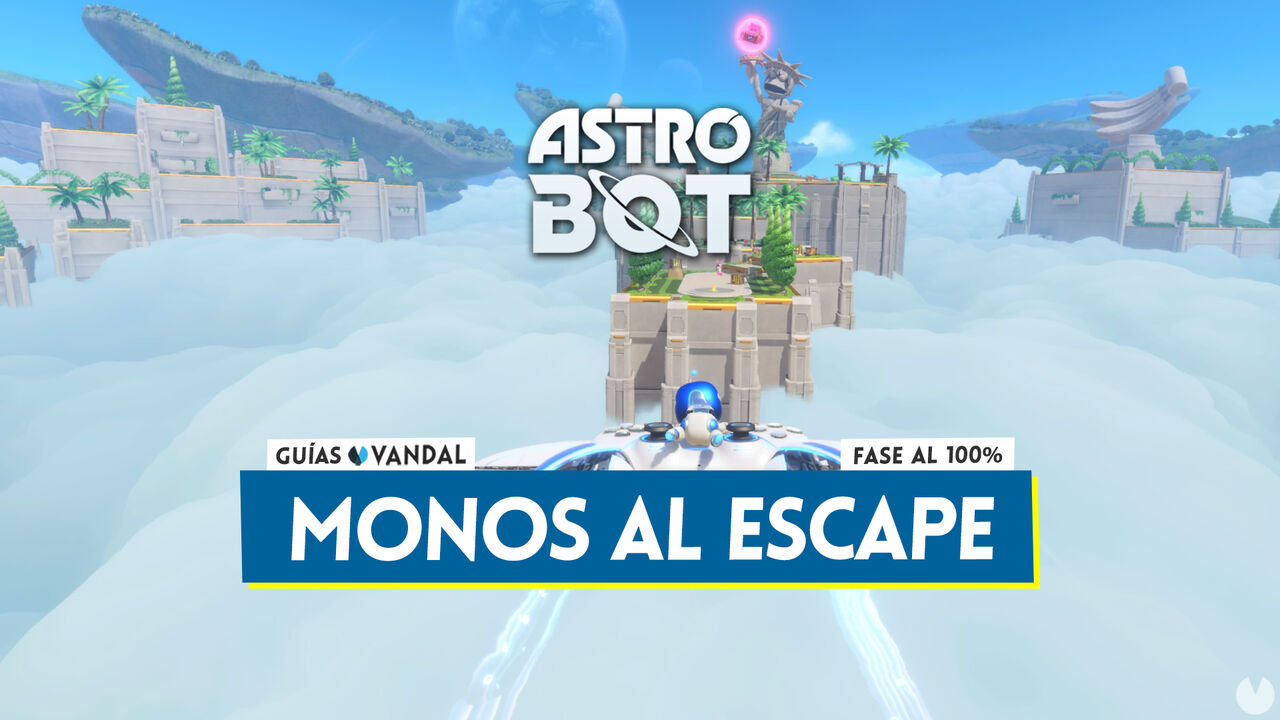 Monos al escape al 100% en Astro Bot: Todos los secretos y coleccionables - Astro Bot