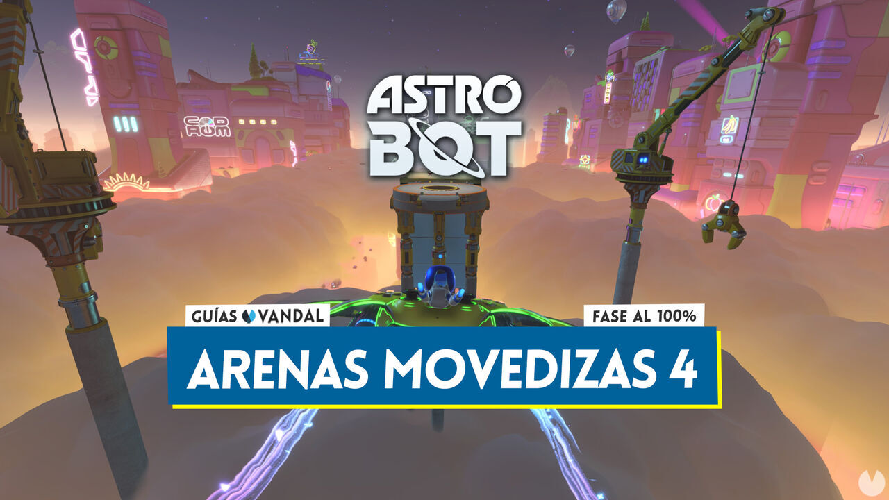 Arenas movedizas 4 al 100% en Astro Bot: Cmo desbloquearlo y coleccionables - Astro Bot