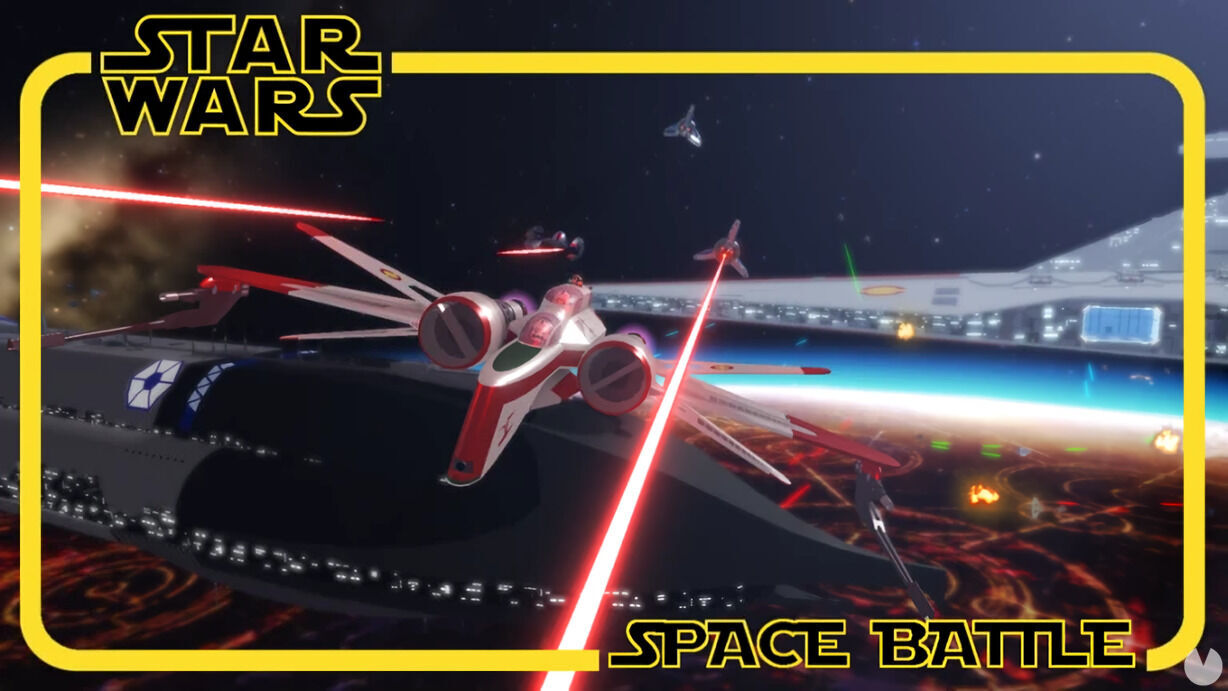 Screenshot of Star Wars: Space Battle on Roblox.