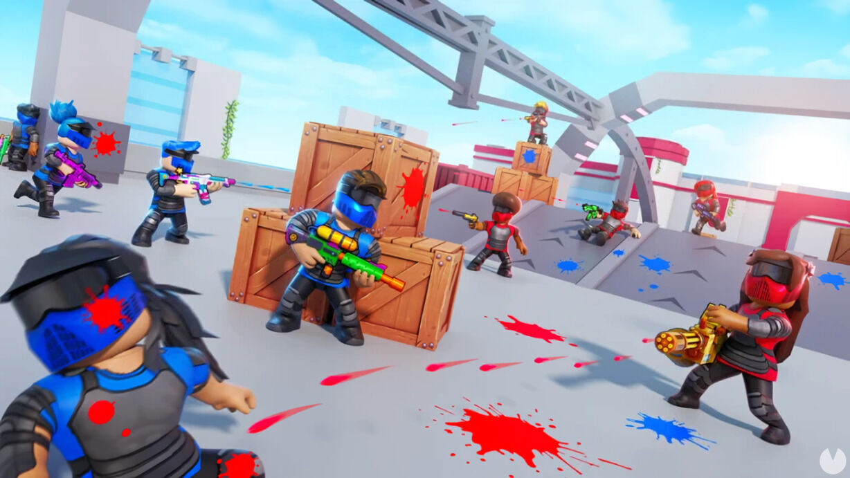 Screenshot of BIG Paintball 2! on Roblox.