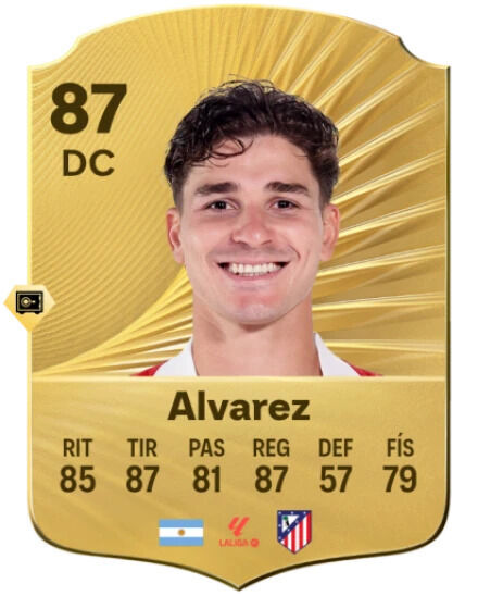 EA Sports FC 26 - Mejores jugadores con mayor potencial del modo Carrera Julin Alvarez