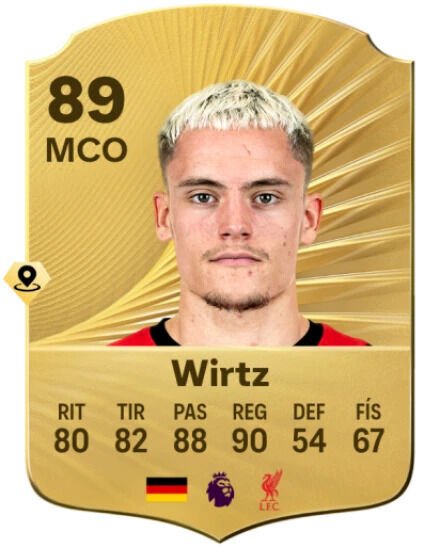 EA Sports FC 26 - Mejores jugadores con mayor potencial del modo Carrera Florian Wirtz