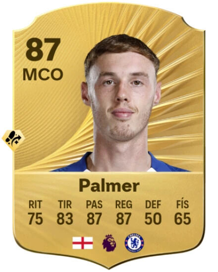 EA Sports FC 26 - Mejores jugadores con mayor potencial del modo Carrera Cole Palmer