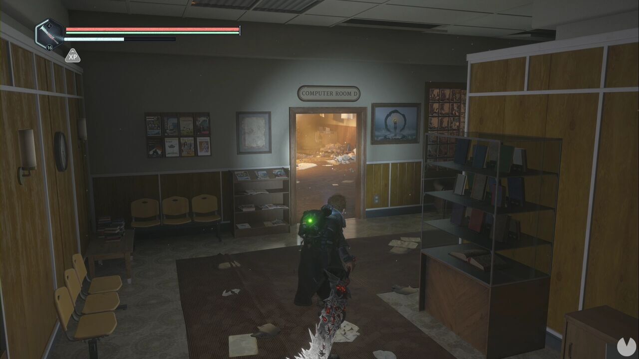 Hell is Us - Lethe National Library, entrance to the computer room