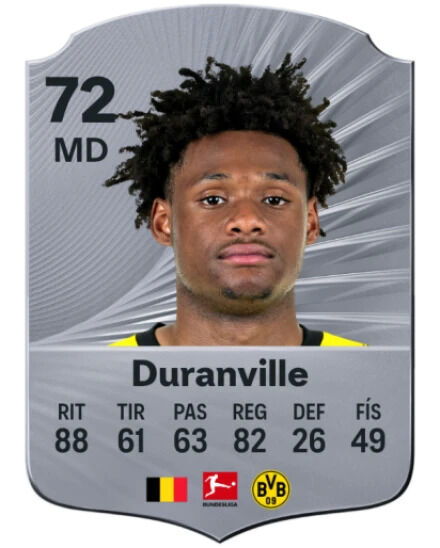 EA Sports FC 25 - Mejores jugadores jvenes promesas Julien Duranville