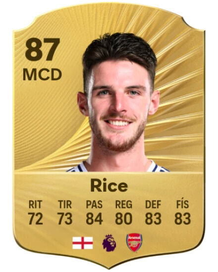 EA Sports FC 26 - Mejores jugadores Declan Rice