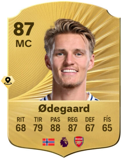 EA Sports FC 26 - Mejores jugadores Martin degaard