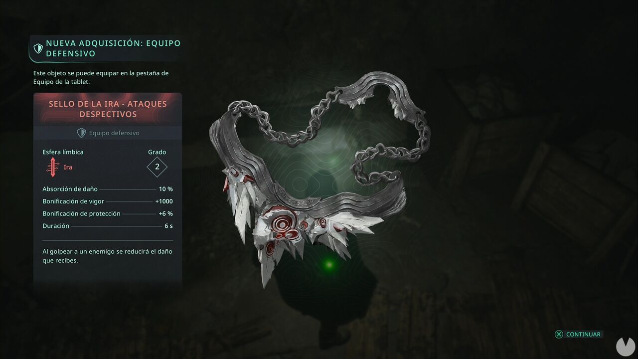 Hell is Us - Defensive Gear, Collar of Rage - Scornful Strikes