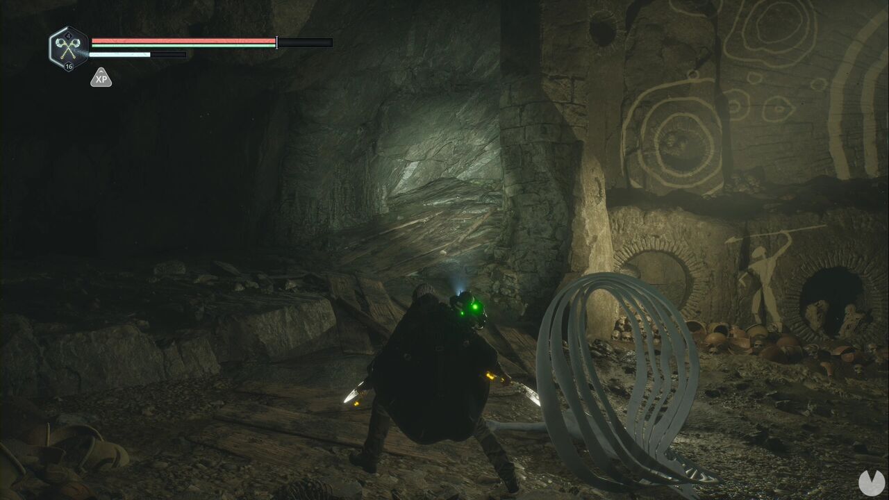Hell is Us - Plains of Mist, path leading through the area west of the room with three doors