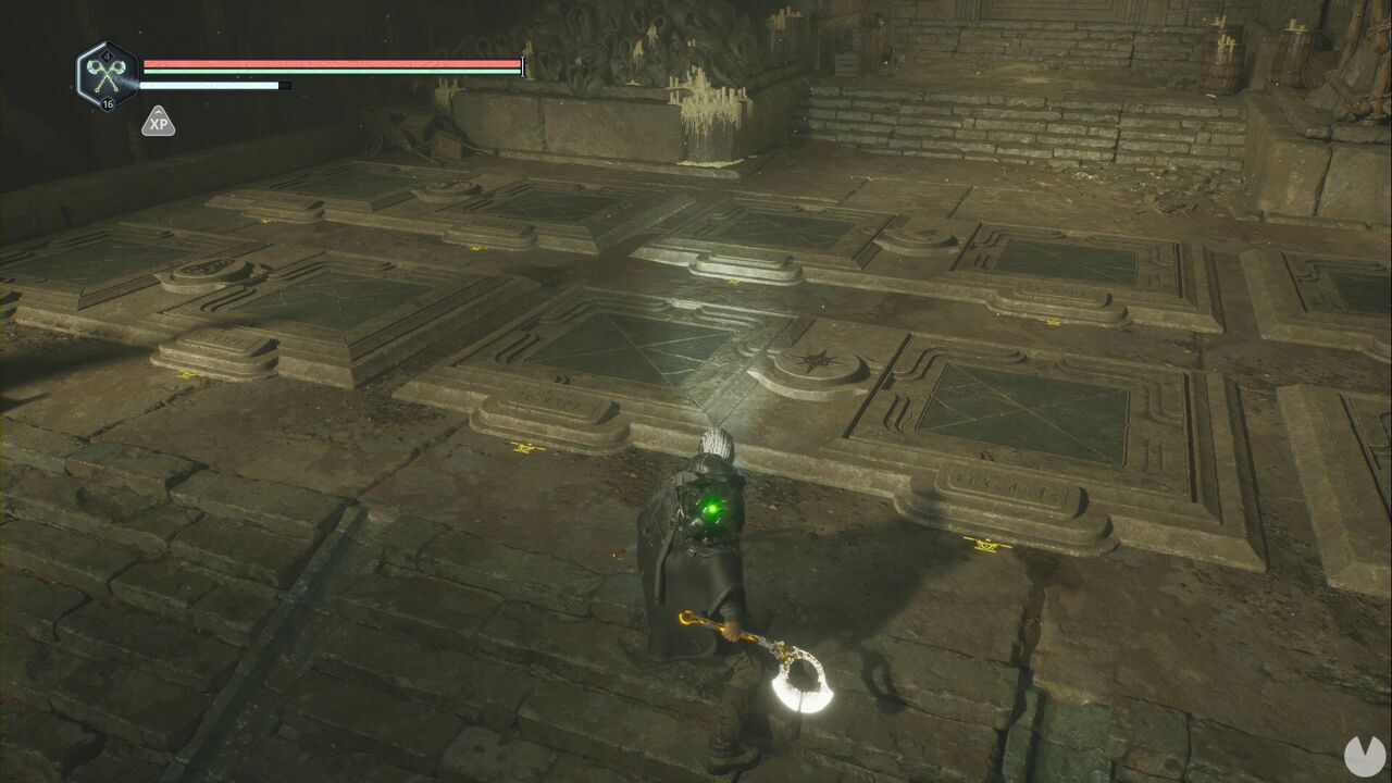 Hell is Us - Plains of Mist, first pressure-plate puzzle inside the ruins