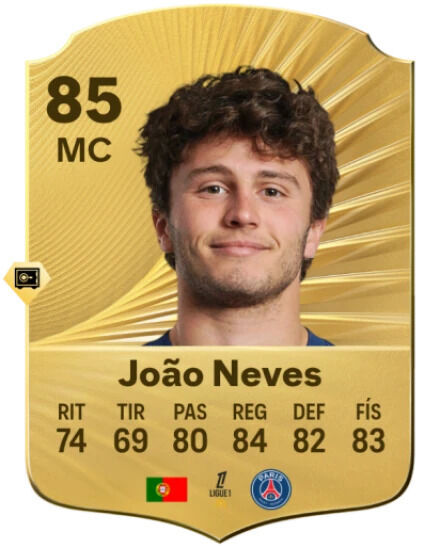 EA Sports FC 26 - Mejores jugadores con mayor potencial del modo Carrera Joo Neves