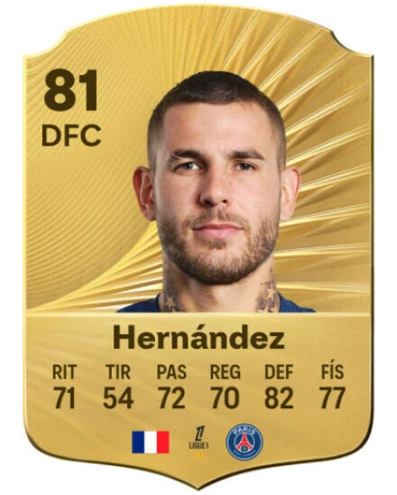 EA Sports FC 26 - Mejores jugadores Lucas Hernndez