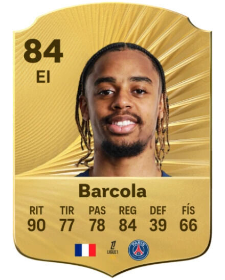 EA Sports FC 26 - Mejores jugadores Bradley Barcola