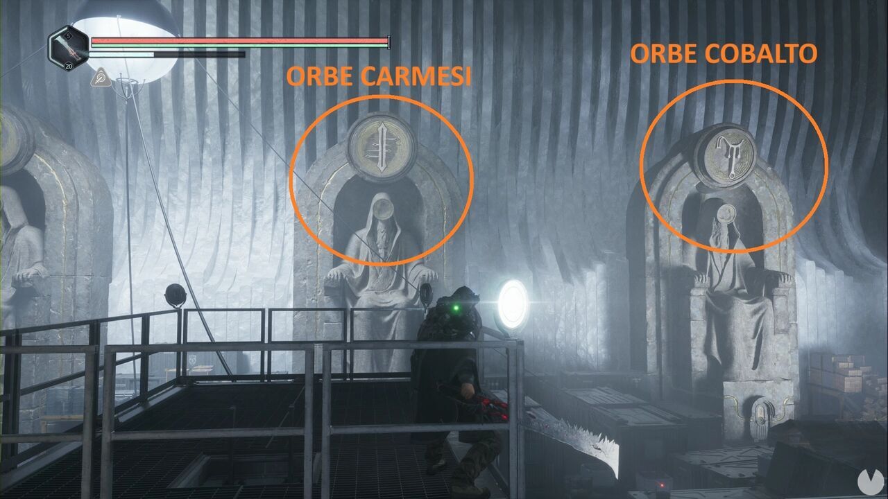 Hell is Us - Eye of God, statues on the northern wall