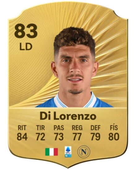 EA Sports FC 26 - Mejores jugadores Giovanni Di Lorenzo