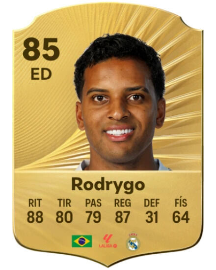 EA Sports FC 26 - Mejores jugadores con mayor potencial del modo Carrera Rodrygo
