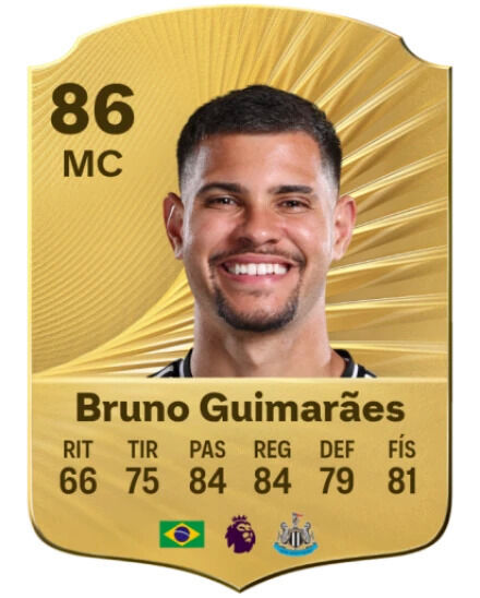 EA Sports FC 26 - Mejores jugadores Bruno Guimares