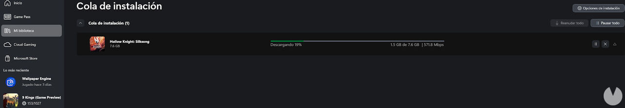 Silksong en Xbox Game Pass.