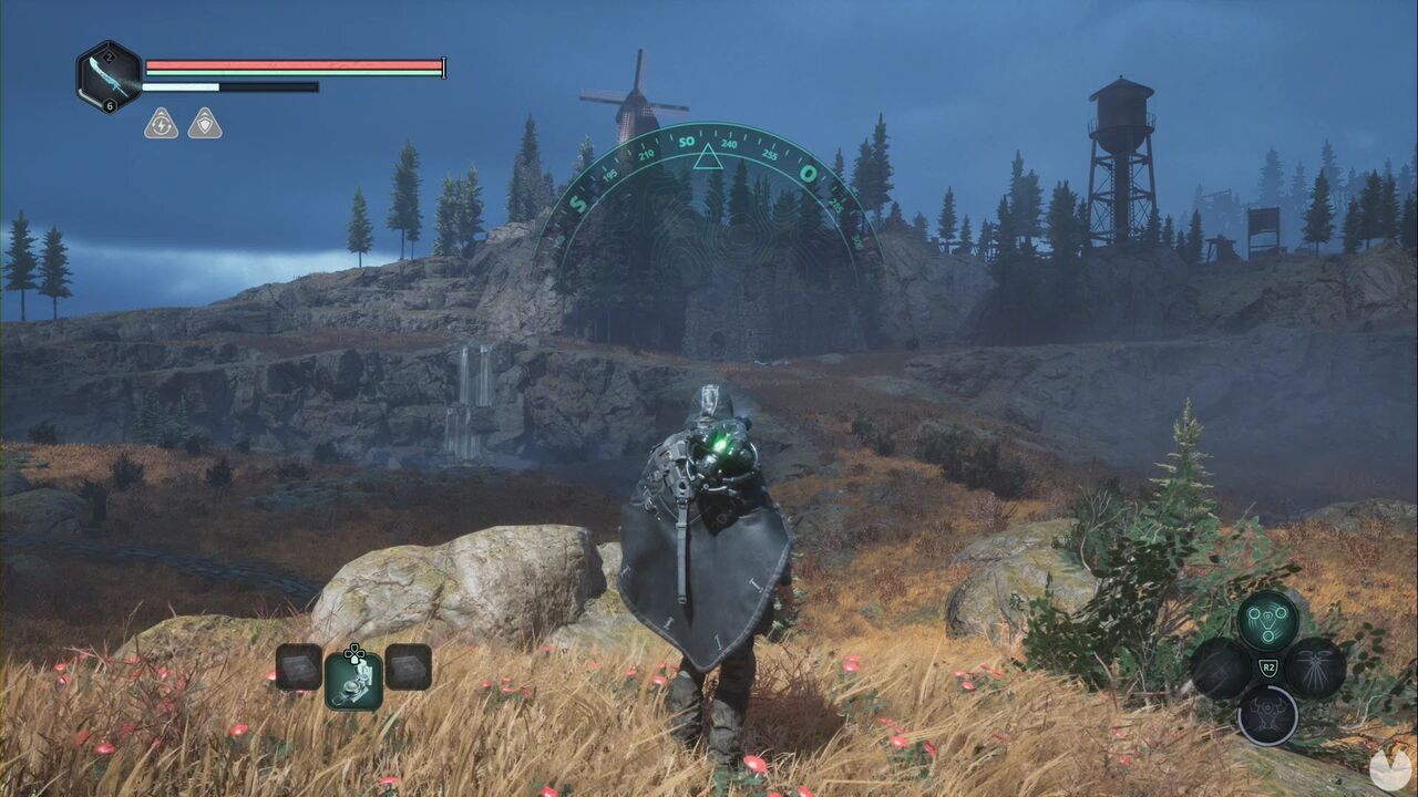 Hell is Us - Vyssa Hills, location of the waterfall southwest of the statue of the grieving knight