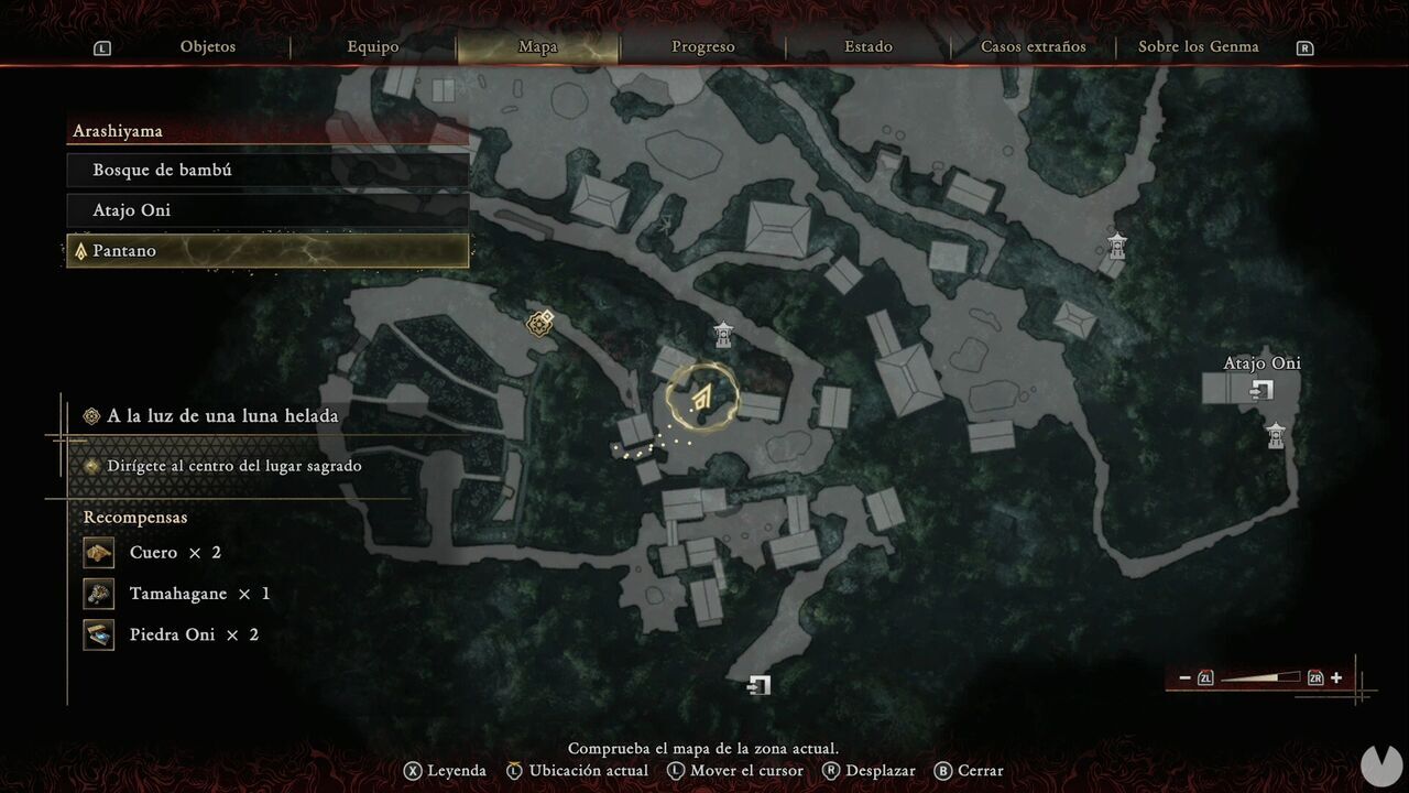 Onimusha: Way of the Sword - In the Light of an Icy Moon: location of the Tempered Iron chest on the watchtower south of the Swamp