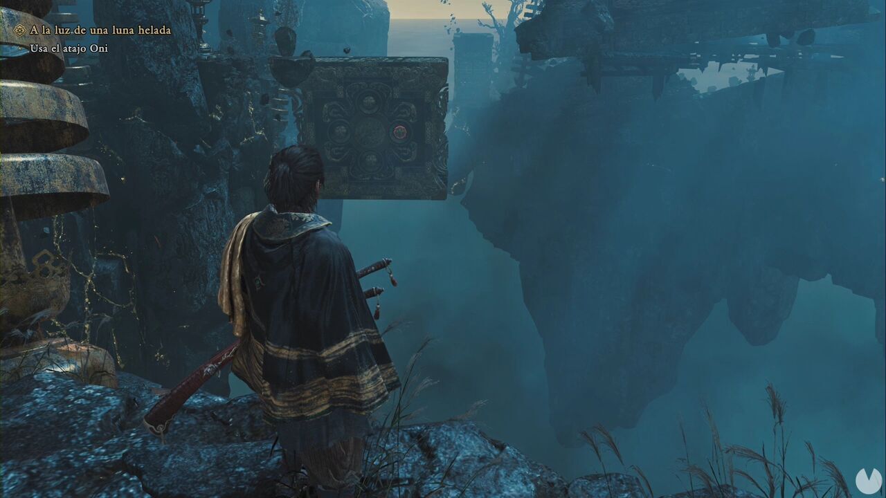 Onimusha: Way of the Sword - In the Light of an Icy Moon: crate in the Oni shortcut that allows you to continue from the first platform