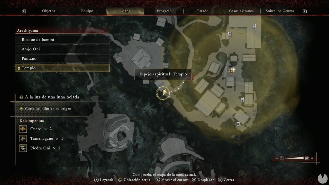 Onimusha: Way of the Sword - In the Light of an Icy Moon: location of the Temple Spirit Mirror