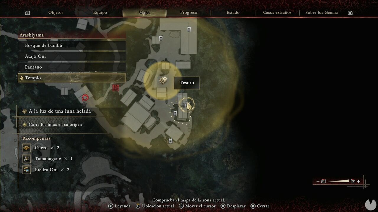 Onimusha: Way of the Sword - In the Light of an Icy Moon: location of the Treasure behind a house in the southeastern part of the Temple area