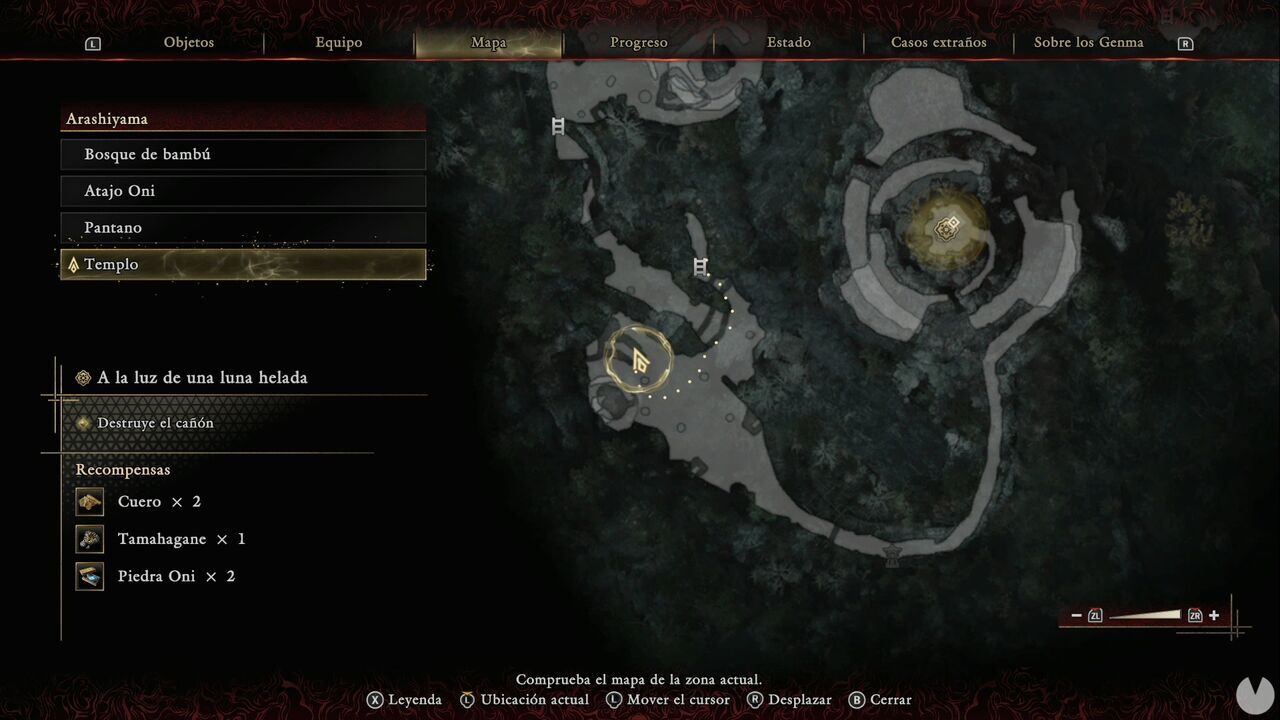 Onimusha: Way of the Sword - In the Light of an Icy Moon: location of the slope leading toward the cannon