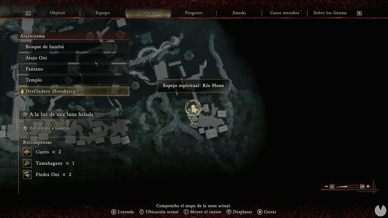 Onimusha: Way of the Sword - In the Light of an Icy Moon: location of the Hozu River Spirit Mirror at the beginning of Hozukyo Gorge