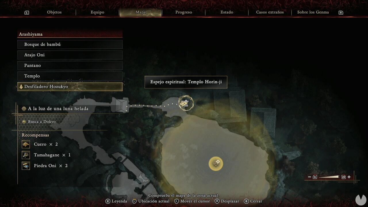 Onimusha: Way of the Sword - In the Light of an Icy Moon: location of the Horin-ji Temple Spirit Mirror