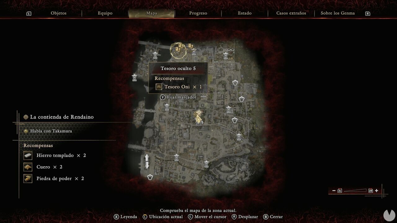 Onimusha: Way of the Sword - Chance Encounters: location of Hidden Treasure No. 5