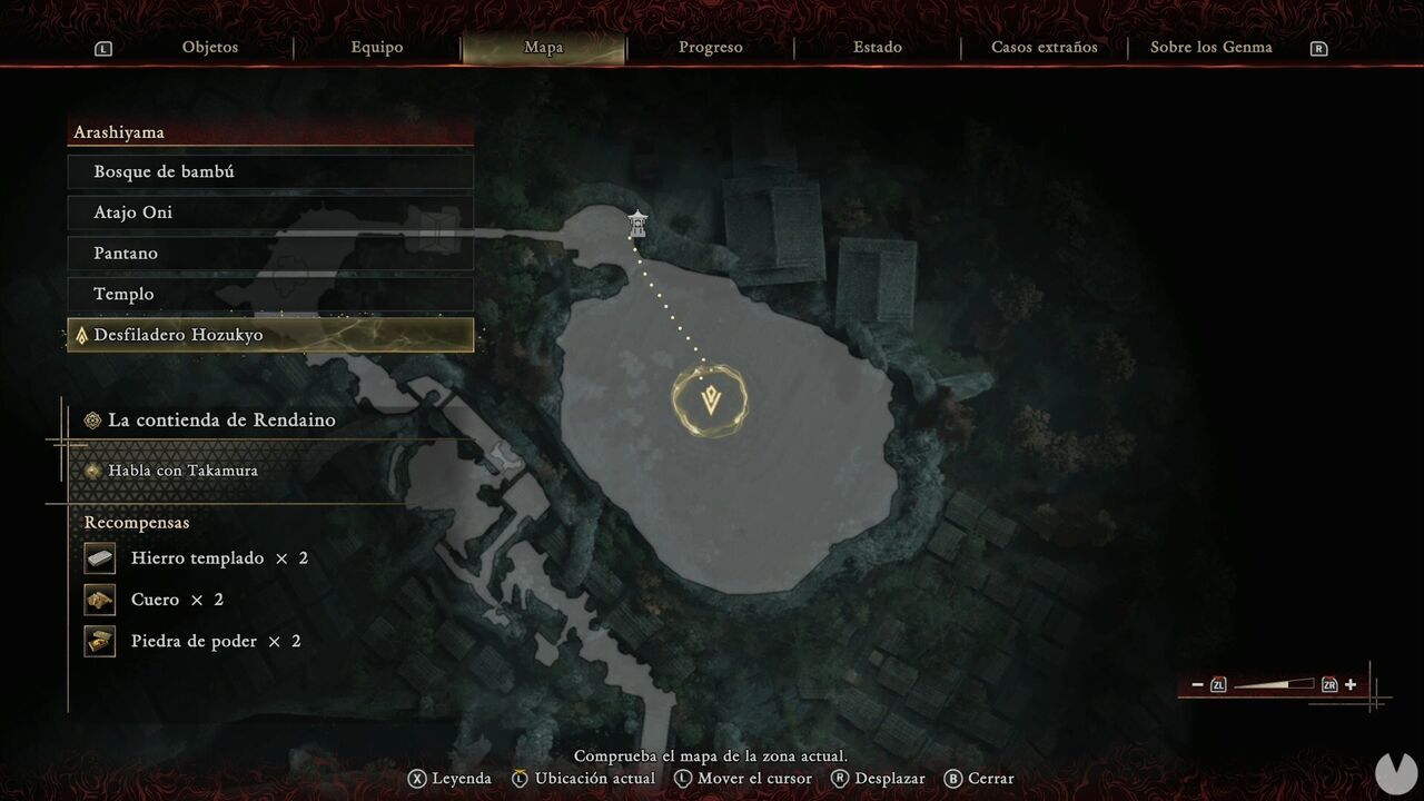 Onimusha: Way of the Sword - Oni Glyphs: location of Arashiyama Oni Glyph #4