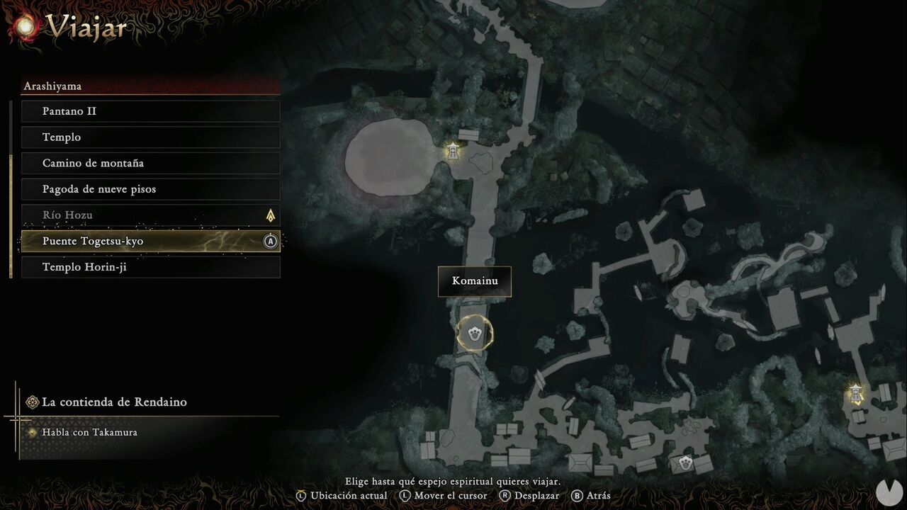 Onimusha: Way of the Sword - Lion Dogs: location of one of the Lion Dogs in Arashiyama