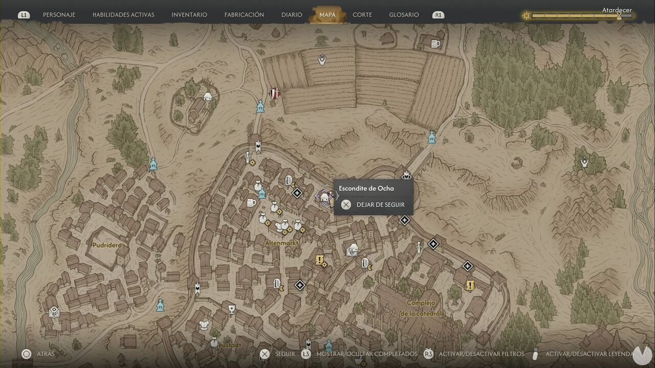 The Blood of Dawnwalker - Swordmastery Teachers, Ocha's location in Svartrau City
