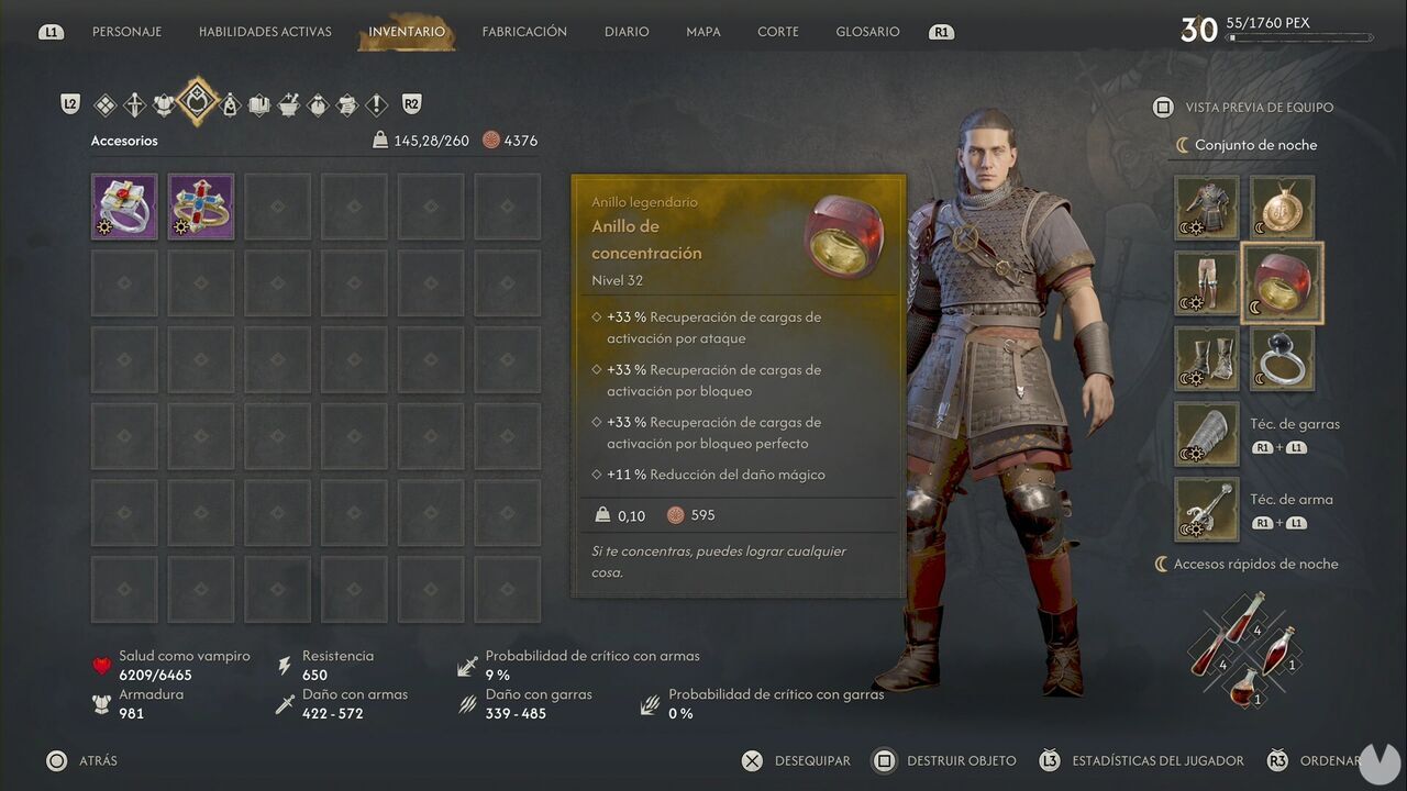 The Blood of Dawnwalker - Best amulets and rings; Ring of Focus