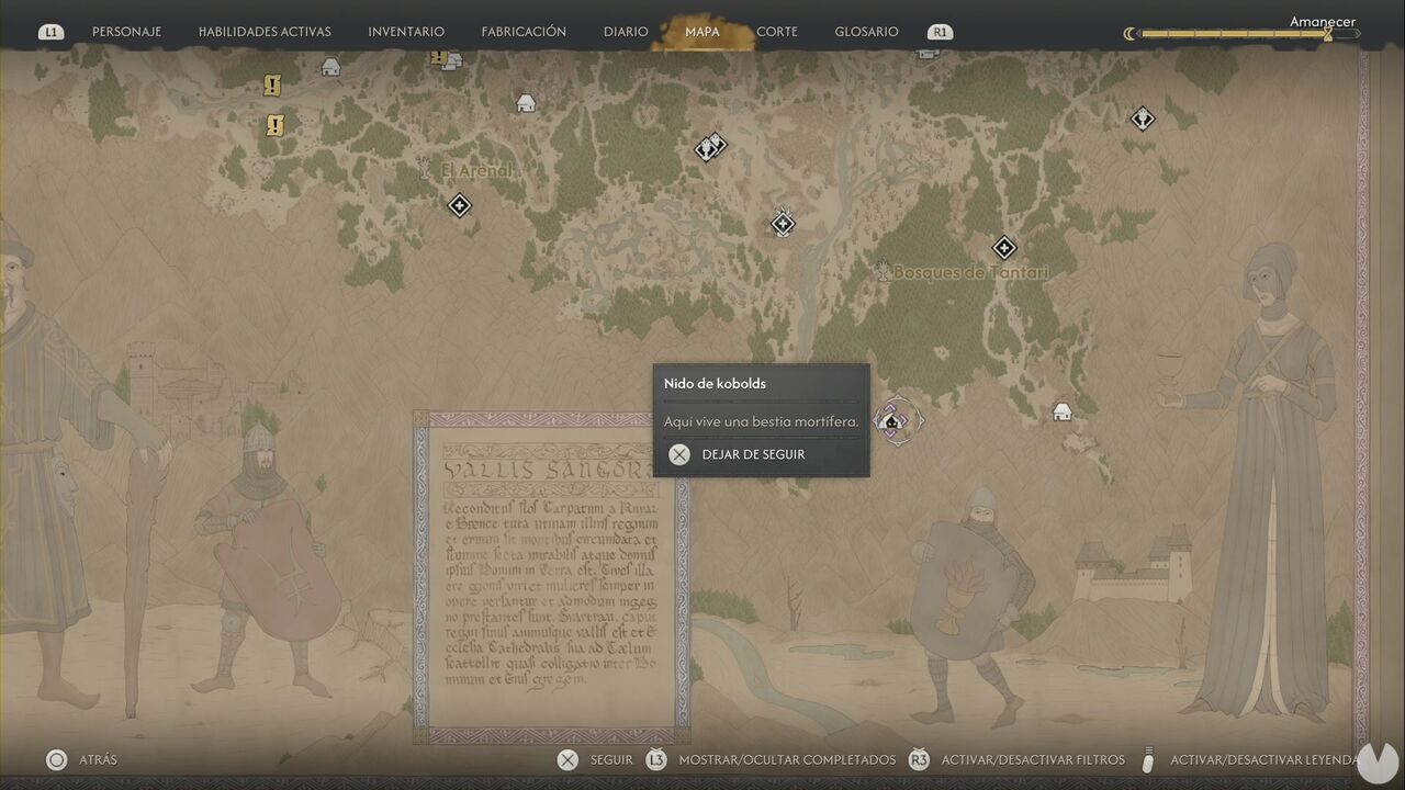 The Blood of Dawnwalker - Monster Lairs; location of the Kobold's Nest in Tantari Woods